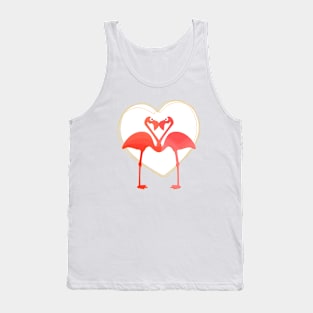 lovebirds - flamingos in love Tank Top